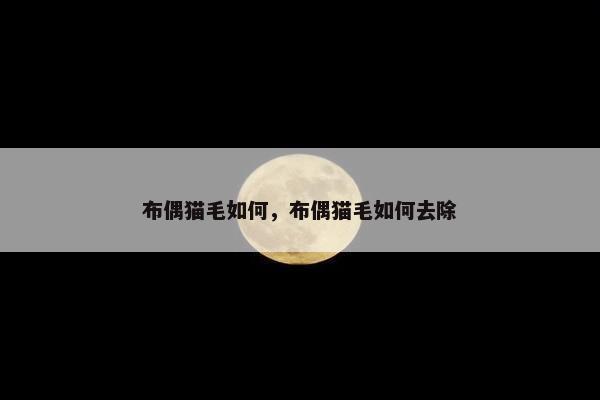 布偶猫毛如何，布偶猫毛如何去除